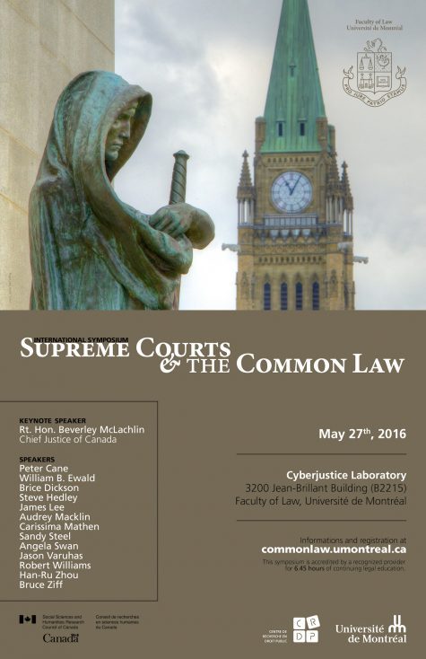 Supreme courts and the common law affiche
